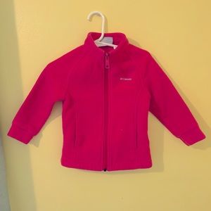 Hot pink Columbia fleece toddler 18-24